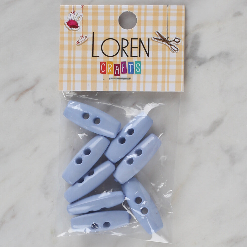 Loren Crafts bebe mavi 8'li çoban düğmesi - 56